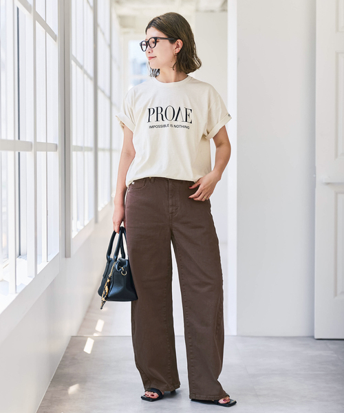 Spick & Span(スピックアンドスパン)の「《新色有り / 追加2》SOMETHING for SS 別注 HANA CURVE TAPER(デニムパンツ・レディース・ブラウン/ネイビー・MEDIUM/SMALL/X-SMALL)」の3枚目の写真