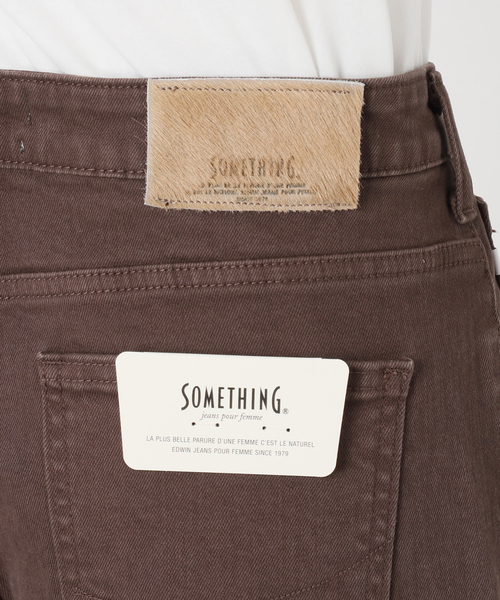Spick & Span（スピックアンドスパン）の「《新色有り / 追加2》SOMETHING for SS 別注 HANA CURVE TAPERD（デニムパンツ・レディース・ブラウン/ネイビー・MEDIUM/SMALL/X-SMALL）」の11枚目の写真