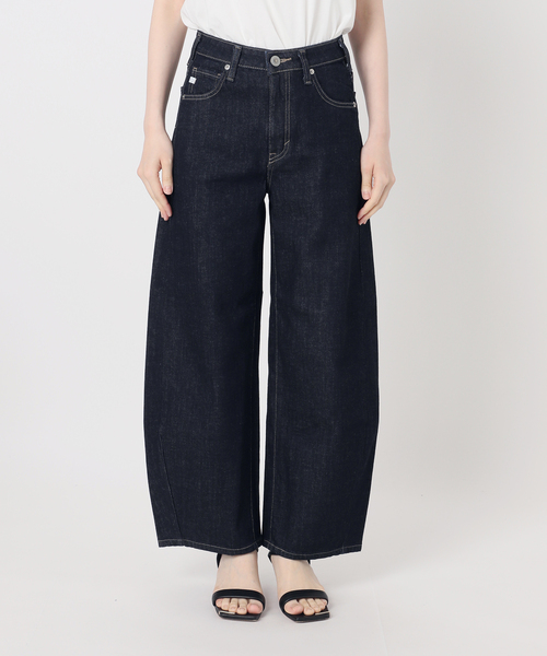 Spick & Span（スピックアンドスパン）の「《新色有り / 追加2》SOMETHING for SS 別注 HANA CURVE TAPERD（デニムパンツ・レディース・ブラウン/ネイビー・MEDIUM/SMALL/X-SMALL）」の13枚目の写真