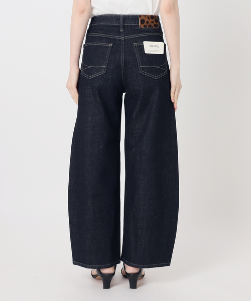 Spick & Span（スピックアンドスパン）の「《新色有り / 追加2》SOMETHING for SS 別注 HANA CURVE TAPERD（デニムパンツ・レディース・ブラウン/ネイビー・MEDIUM/SMALL/X-SMALL）」の14枚目の写真