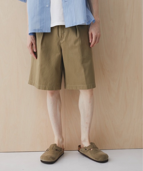 PUBLIC TOKYO（パブリックトウキョウ）の「PUBLIC CHINO BUGGY SHORTS（チノパンツ・メンズ・カーキ/ブラック/ベージュ・1/2）」の3枚目の写真