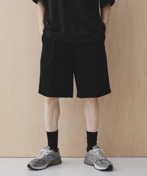 PUBLIC TOKYO（パブリックトウキョウ）の「PUBLIC CHINO BUGGY SHORTS（チノパンツ・メンズ・カーキ/ブラック/ベージュ・1/2）」の19枚目の写真