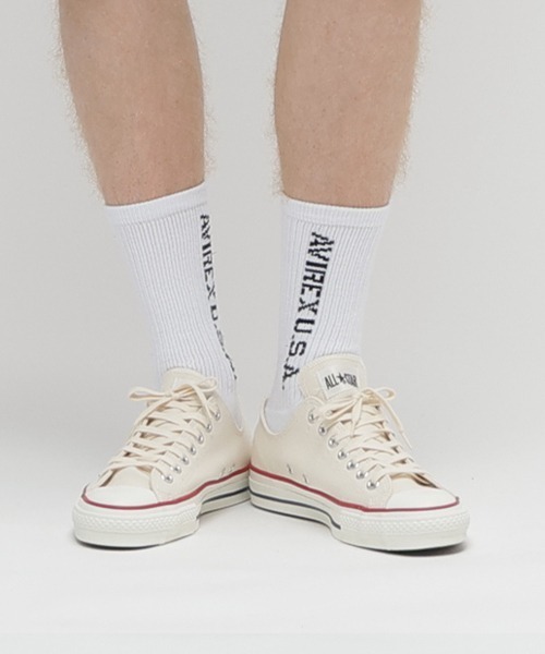 AVIREX(アヴィレックス)の「《CONVERSE》ALL STAR J OX / キャンバス オールスター / コンバース(スニーカー・メンズ・ブラック/オフホワイト・9.5/8.5/8/7.5/9)」の18枚目の写真