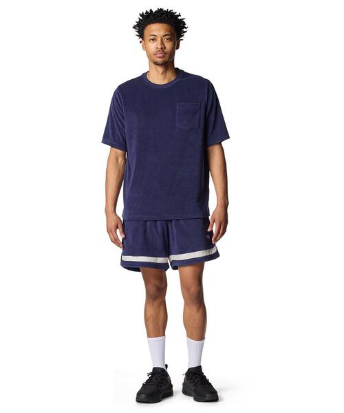 UNDER ARMOUR（アンダーアーマー）の「UAアイコン スポーツウェア テリー ショートスリーブ Tシャツ（ライフスタイル/メンズ）（Tシャツ/カットソー・メンズ・ネイビー・L/S/XL/2XL/M）」の3枚目の写真