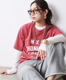 CHIC STYLE | 綿100%ロゴプリントTシャツ<大きいサイズ有>シックスタイル(Tシャツ/カットソー)