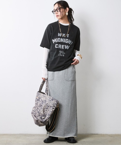 CHIC STYLE(シックスタイル)の「綿100%ロゴプリントTシャツ<大きいサイズ有>シックスタイル(Tシャツ/カットソー・レディース・スミクロ/イエロー/レッド・5L/4L/3L/LL/L/M)」の8枚目の写真