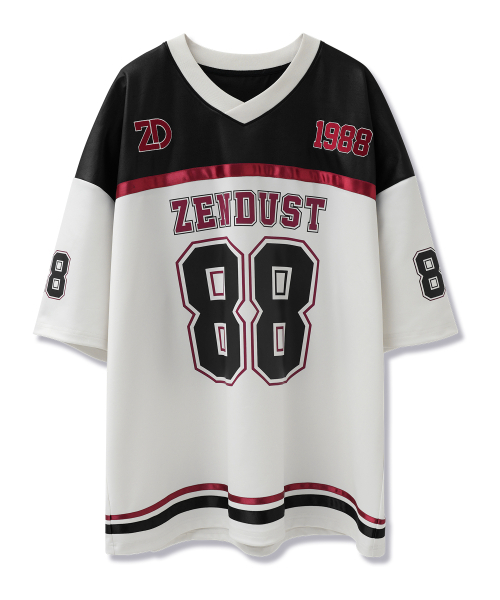 ZENDUST(ジェンダスト)の「Varsity 88 Football Jersey T-shirt BROWN(Tシャツ/カットソー・レディース・ブラウン・MEDIUM/LARGE)」の5枚目の写真