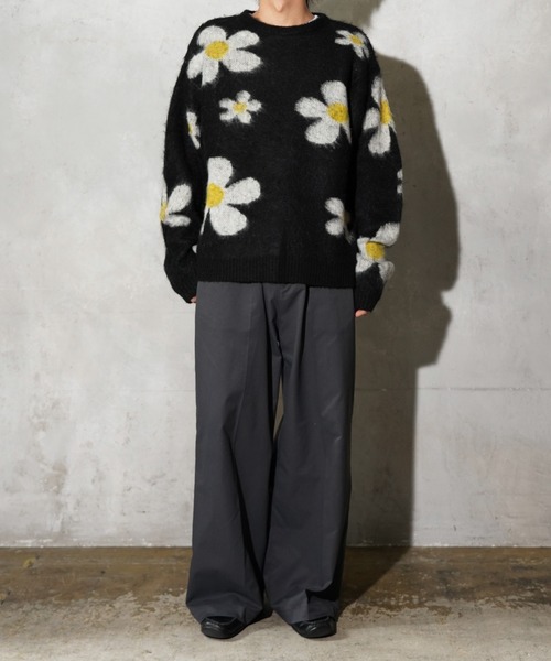 TOWNCRAFT（タウンクラフト）の「TOWNCRAFT / タウンクラフト MOHAIR SHAGGY JACQUARD CREW SWEATER モヘア シャギー ジャガード クルーセーター（ニット/セーター・メンズ・その他1/その他2/その他3/ストライプ/レオパード・SMALL/MEDIUM/LARGE）」の7枚目の写真