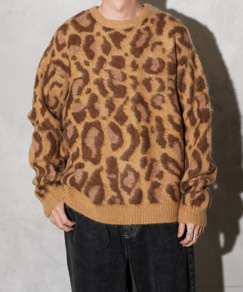 TOWNCRAFT（タウンクラフト）の「TOWNCRAFT / タウンクラフト MOHAIR SHAGGY JACQUARD CREW SWEATER モヘア シャギー ジャガード クルーセーター（ニット/セーター・メンズ・その他1/その他2/その他3/ストライプ/レオパード・SMALL/MEDIUM/LARGE）」の8枚目の写真
