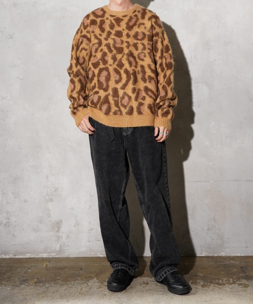 TOWNCRAFT（タウンクラフト）の「TOWNCRAFT / タウンクラフト MOHAIR SHAGGY JACQUARD CREW SWEATER モヘア シャギー ジャガード クルーセーター（ニット/セーター・メンズ・その他1/その他2/その他3/ストライプ/レオパード・SMALL/MEDIUM/LARGE）」の9枚目の写真