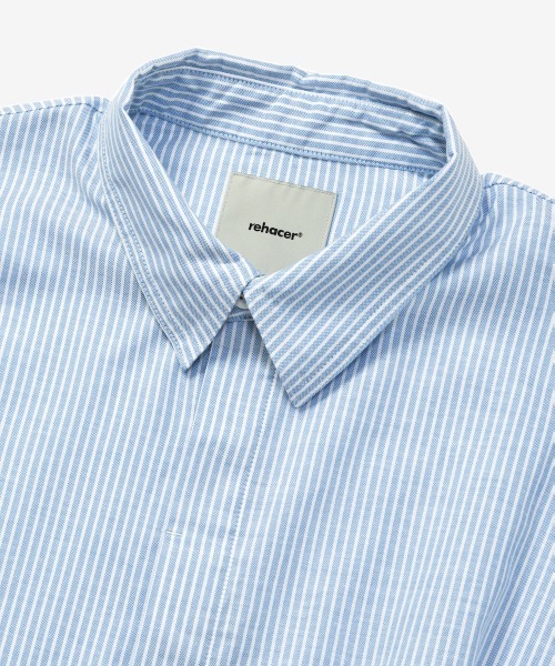 rehacer(レアセル)の「rehacer : Arc line Shirt Jacket / アークラインシャツジャケット(シャツ/ブラウス・メンズ・サックスブルー/ライトブルー・MEDIUM/SMALL/X-LARGE/LARGE)」の10枚目の写真