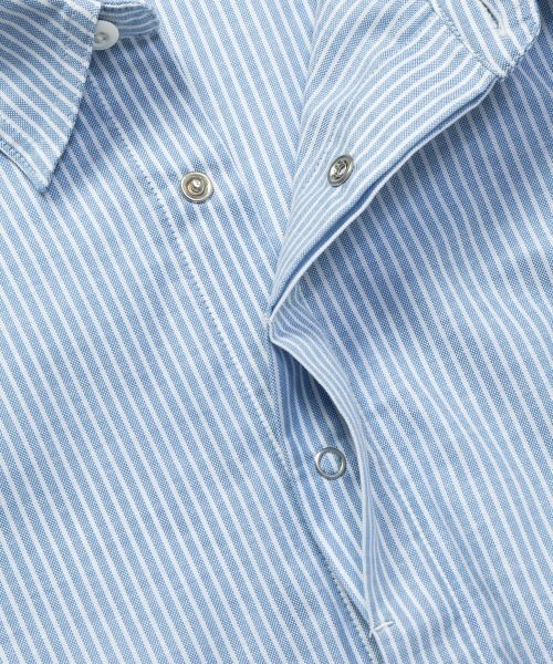 rehacer(レアセル)の「rehacer : Arc line Shirt Jacket / アークラインシャツジャケット(シャツ/ブラウス・メンズ・サックスブルー/ライトブルー・MEDIUM/SMALL/X-LARGE/LARGE)」の12枚目の写真