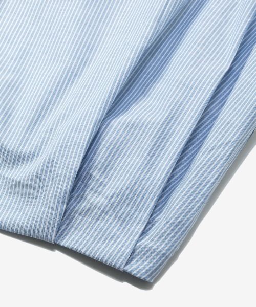 rehacer(レアセル)の「rehacer : Arc line Shirt Jacket / アークラインシャツジャケット(シャツ/ブラウス・メンズ・サックスブルー/ライトブルー・MEDIUM/SMALL/X-LARGE/LARGE)」の8枚目の写真