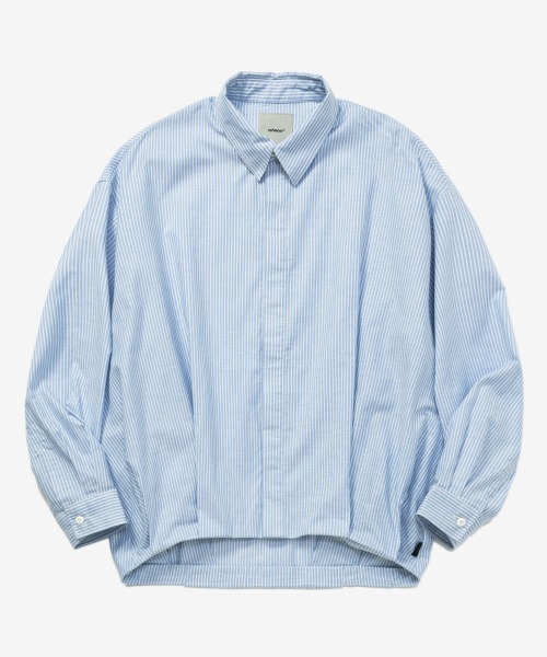 rehacer(レアセル)の「rehacer : Arc line Shirt Jacket / アークラインシャツジャケット(シャツ/ブラウス・メンズ・サックスブルー/ライトブルー・MEDIUM/SMALL/X-LARGE/LARGE)」の7枚目の写真