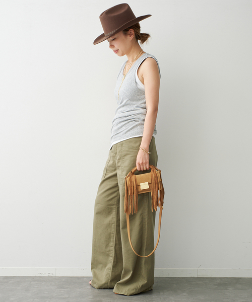 Johnbull(ジョンブル)の「【JOHNBULL/ジョンブル】WORK PANTS KHAKI(その他パンツ・レディース・カーキ・34/38/36)」の13枚目の写真