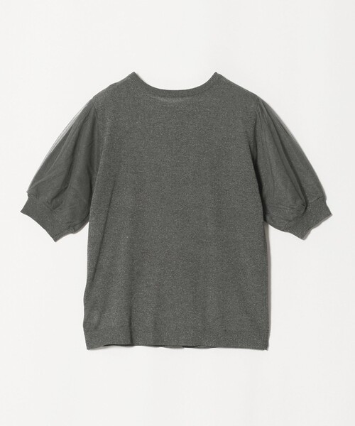 A DAY IN THE LIFE UNITED ARROWS(アデイインザライフユナイテッドアローズ)の「チュールスリーブ 2WAY ニット ‐ウォッシャブル‐<A DAY IN THE LIFE>(ニット/セーター・レディース・ナチュラル/ネイビー/ダークグレー・FREE)」の10枚目の写真