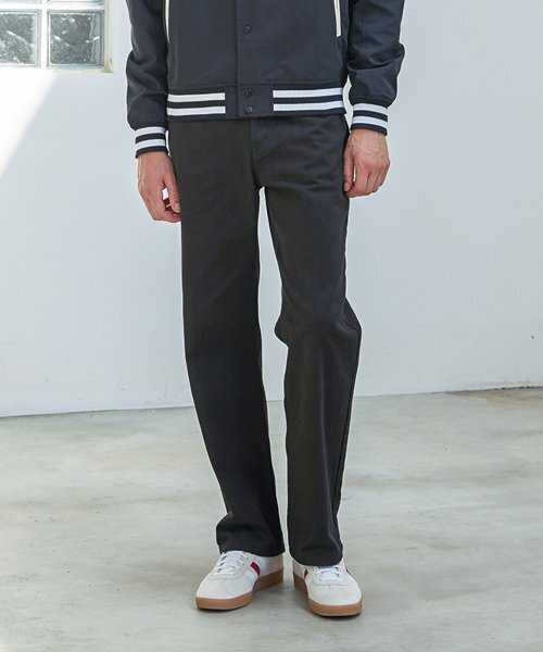 ADHOC(アドホック)の「男女共用セミワイドカラーデニムパンツ (ブラック) (HZ8DP80-39)(デニムパンツ・レディース・その他・71/FREE)」の1枚目の写真