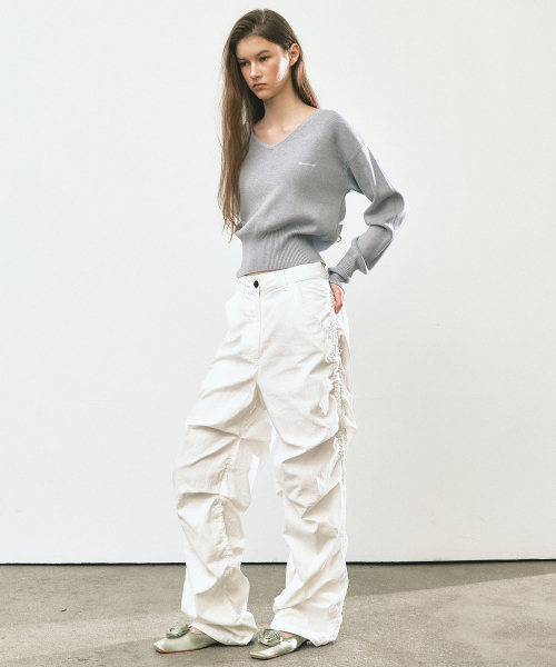 NICK&NICOLE(ニックアンドニコール)の「NICOLE シャーリングパンツ_ホワイト(その他パンツ・レディース・その他・MEDIUM/LARGE/SMALL)」の3枚目の写真