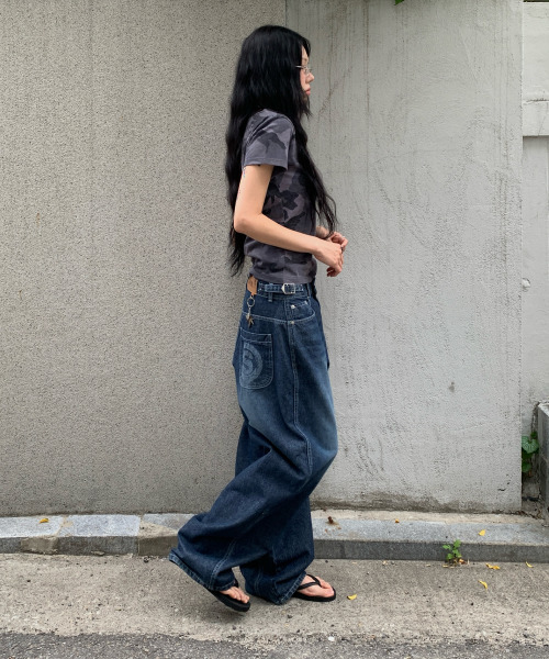 SOHUL（ソフル）の「ソフルセミバギージーンズ（濃紺）（デニムパンツ・レディース・その他・1/2）」の3枚目の写真
