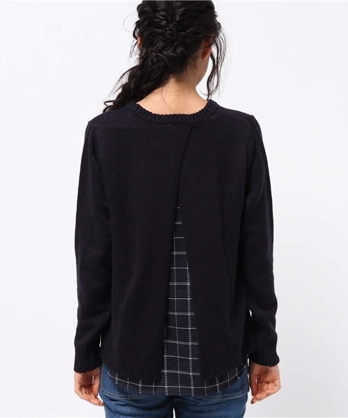 OUTLET（アウトレット）の「【Ciaopanic】AC/W後布帛KNITP/O（ニット/セーター・レディース・グレー/ブラック/アイボリー/ネイビー・FREE）」の13枚目の写真