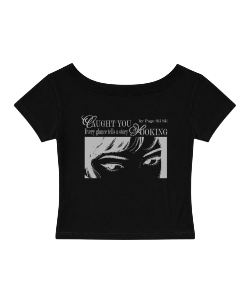 PAGESIISII(ページシシ)の「エブリグランス プリンティングフラワー ワンショルダー スリムフィット 半袖Tシャツ ホワイト(Tシャツ/カットソー・レディース・その他・MEDIUM)」の2枚目の写真