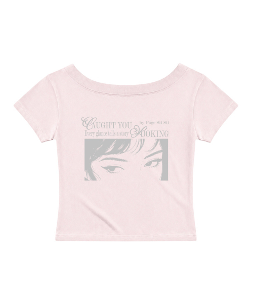 PAGESIISII(ページシシ)の「エブリグランス プリンティングフラワー ワンショルダー スリムフィット 半袖Tシャツ ホワイト(Tシャツ/カットソー・レディース・その他・MEDIUM)」の4枚目の写真