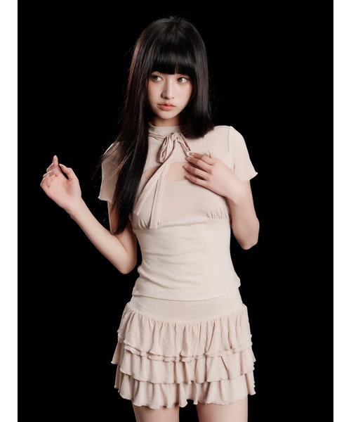 andwang(アンドワン)の「Mellow Coquette Set(ワンピース・レディース・ホワイト/ブラック/ベージュ・FREE)」の20枚目の写真
