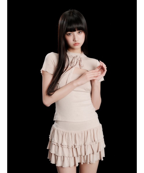 andwang(アンドワン)の「Mellow Coquette Set(ワンピース・レディース・ホワイト/ブラック/ベージュ・FREE)」の21枚目の写真