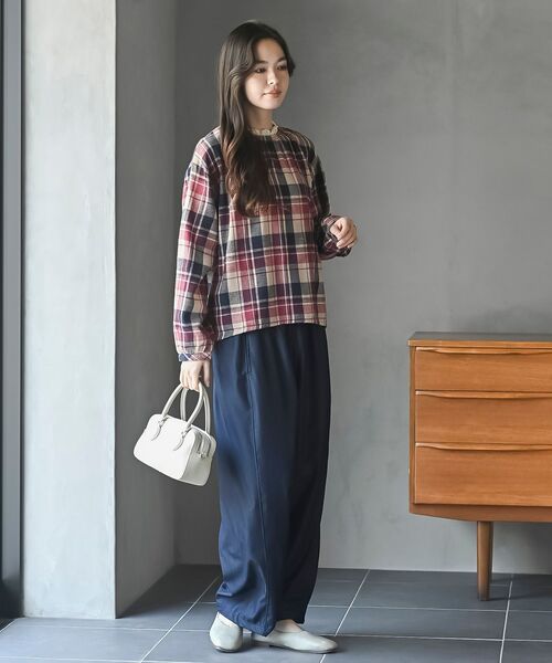 rps(アールピーエス)の「カットデニムイージーパンツ(その他パンツ・レディース・ネイビー/ブラック・フリー)」の3枚目の写真