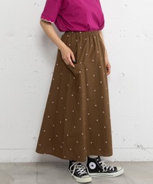POU DOU DOU | ドット刺繍ギャザースカート(スカート)