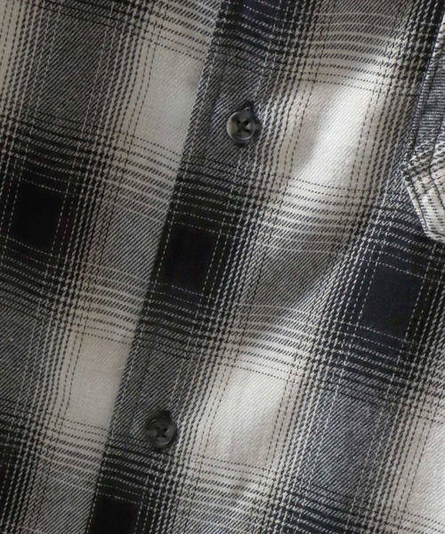 SITRY(シトリー)の「Flannel Check Shirt/オーバーサイズ オンブレチェックシャツ ネルチェックシャツ ネルシャツ(シャツ/ブラウス・メンズ・ホワイト/ブラック/ネイビー/レッド/サックスブルー/グリーン/マスタード/ブラック系その他・LL/M/L)」の20枚目の写真