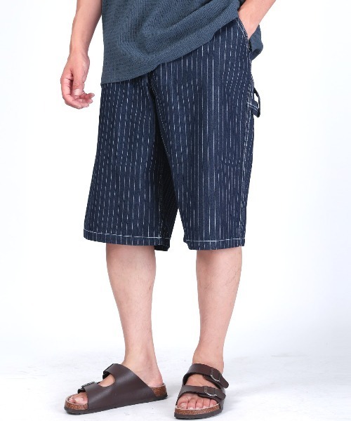 LUXSTYLE(ラグスタイル)の「ペインターハーフパンツ(その他パンツ・メンズ・ブルー/ブラック系その他/ネイビー/ブラック・L/S/M)」の12枚目の写真
