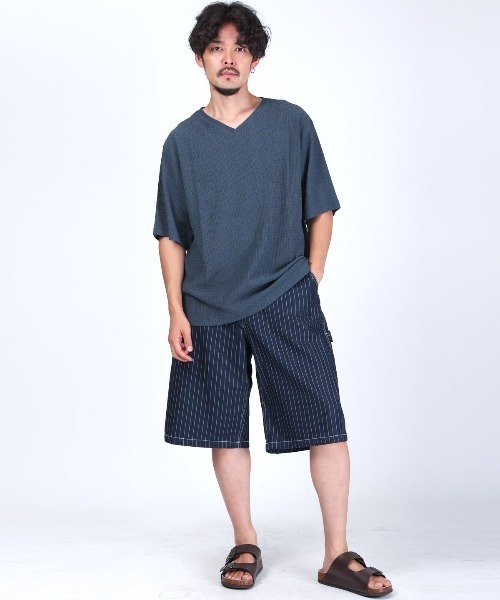 LUXSTYLE(ラグスタイル)の「ペインターハーフパンツ(その他パンツ・メンズ・ブルー/ブラック系その他/ネイビー/ブラック・L/S/M)」の13枚目の写真