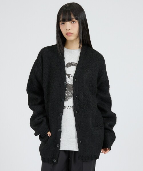 TOWNCRAFT/タウンクラフト】MOHAIR SHAGGY CARDIGAN モヘア シャギー