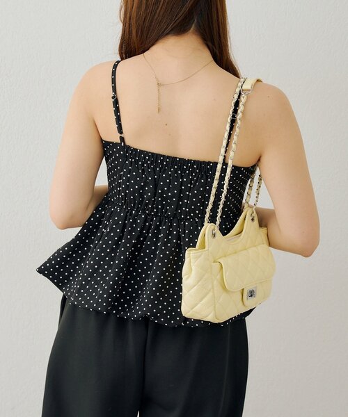 continuer de NICE CLAUP(コンティニューデナイスクラップ)の「ショート丈バルーンキャミ(シャツ/ブラウス・レディース・ピンク/ブラック系その他/チェック/ブラウン系その他・FREE)」の20枚目の写真