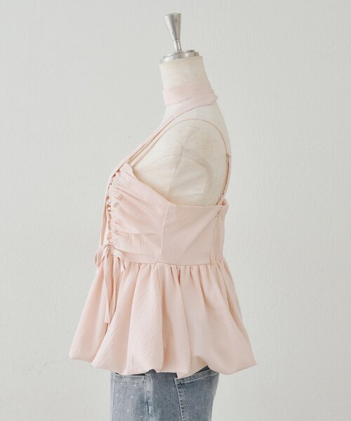 continuer de NICE CLAUP（コンティニューデナイスクラップ）の「ショート丈バルーンキャミ（シャツ/ブラウス・レディース・ピンク/ブラック系その他/チェック/ブラウン系その他・FREE）」の19枚目の写真
