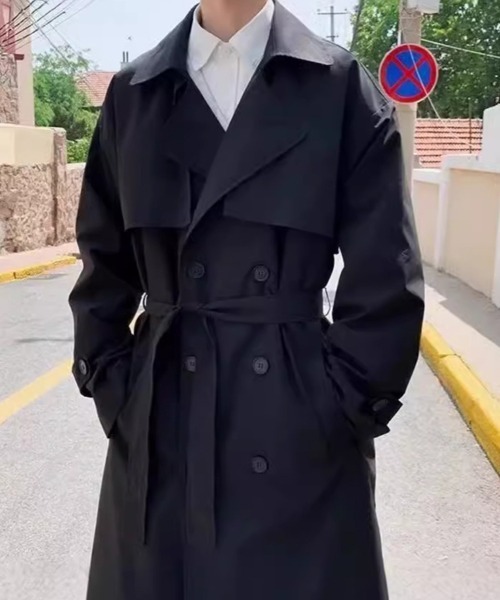 KELVIN(ケルヴァン)の「Urban Trench Coat アーバントレンチコート(トレンチコート・メンズ・ベージュ/ブラック・MEDIUM/LARGE)」の3枚目の写真