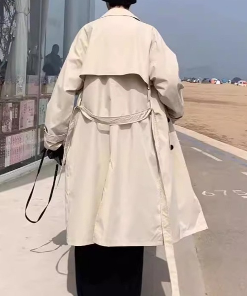 KELVIN(ケルヴァン)の「Urban Trench Coat アーバントレンチコート(トレンチコート・メンズ・ベージュ/ブラック・MEDIUM/LARGE)」の6枚目の写真