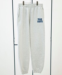 【THE DAYS/ザ デイ】HIGE SWEAT PANTS 髭文字刺繍 スウェットパンツ 裏起毛