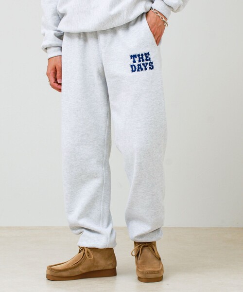 GLOSTER（グロスター）の「【THE DAYS/ザ デイ】HIGE SWEAT PANTS 髭文字刺繍 スウェットパンツ 裏起毛（スウェットパンツ・メンズ・ライトグレー・M/L）」の7枚目の写真