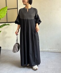 ニットプリーツワンピース 秋服