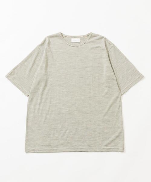 URBAN RESEARCH(アーバンリサーチ)の「new basic WASHABLE MERINO WOOL T-SHIRTS(Tシャツ/カットソー・メンズ・チャコールグレー/ブラック系その他/ホワイト系その他・X-LARGE/MEDIUM/LARGE)」の2枚目の写真