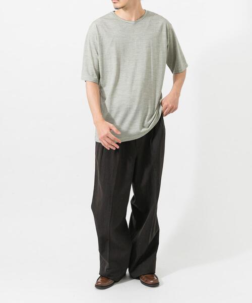 URBAN RESEARCH(アーバンリサーチ)の「new basic WASHABLE MERINO WOOL T-SHIRTS(Tシャツ/カットソー・メンズ・チャコールグレー/ブラック系その他/ホワイト系その他・X-LARGE/MEDIUM/LARGE)」の7枚目の写真