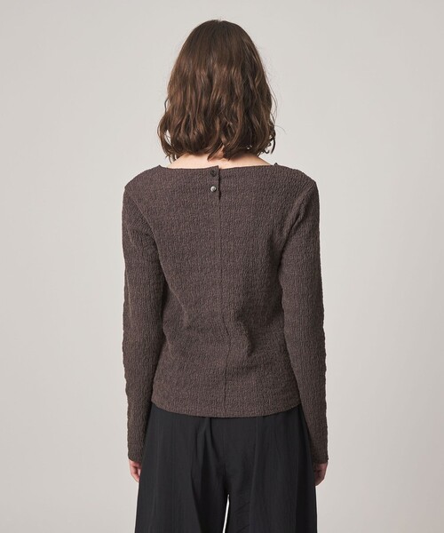 Steven Alan(スティーブンアラン)の「<Steven Alan>シュリンクレース クルーネック プルオーバー(Tシャツ/カットソー・レディース・オフホワイト/ダークブラウン/ブラック・FREE)」の7枚目の写真