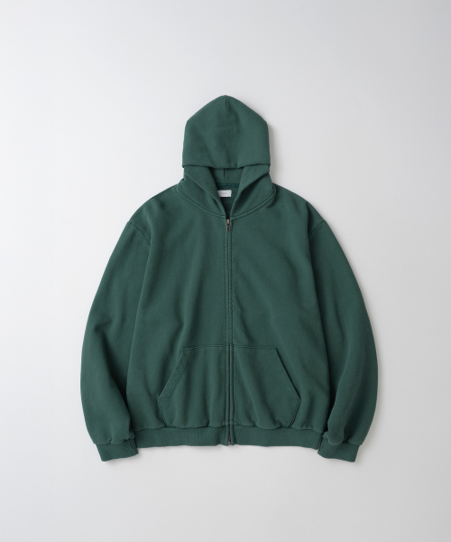 WHAGI(ワギ)の「Vintage Zip Sweat Hoodie (Vintage D.Green)(パーカー・メンズ・その他・SMALL/MEDIUM/LARGE)」の1枚目の写真