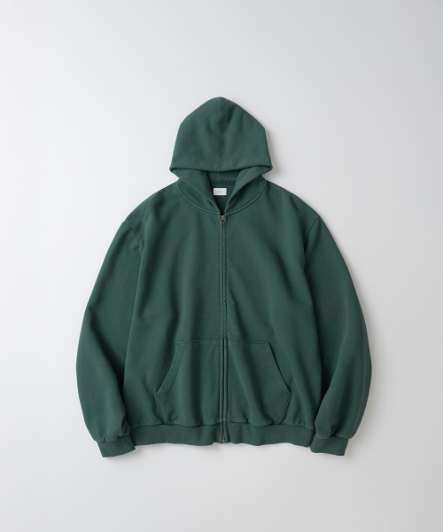 WHAGI(ワギ)の「Vintage Zip Sweat Hoodie (Vintage D.Green)(パーカー・メンズ・その他・SMALL/MEDIUM/LARGE)」の2枚目の写真