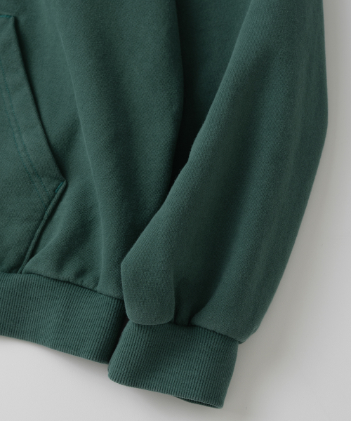 WHAGI(ワギ)の「Vintage Zip Sweat Hoodie (Vintage D.Green)(パーカー・メンズ・その他・SMALL/MEDIUM/LARGE)」の6枚目の写真