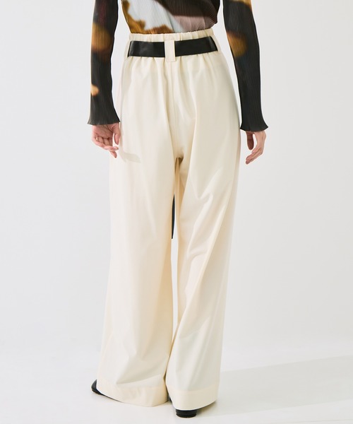 STUDIOUS(ステュディオス)の「【STUDIOUS/ステュディオス】Belted Trousers/ベルトトラウザー/ウォッシャブル/腰回りカバー/ベルト取り外し可(その他パンツ・レディース・ブラウン/グレー/アイボリー・1/2)」の9枚目の写真