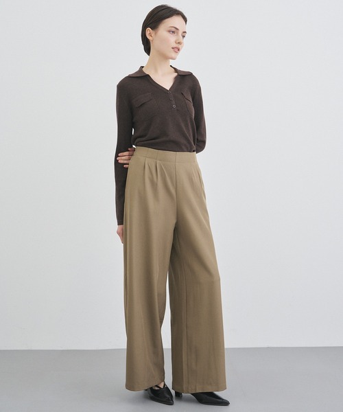 ALLURELLE(アリュレル)の「【ALLURELLE】エプロンベルト付きパンツ SNF(その他パンツ・レディース・ブラック/ベージュ・L/M)」の11枚目の写真
