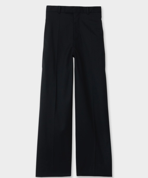 CINOH(チノ)の「HIGH-TWIST WOOL/PANTS(スラックス・レディース・ブラック・38/36)」の2枚目の写真